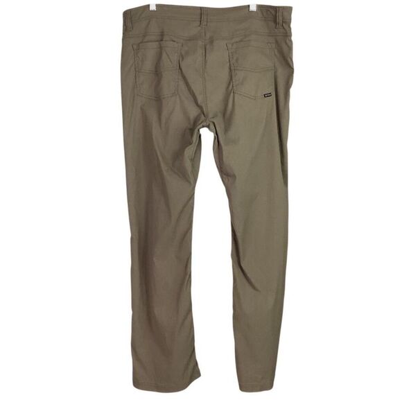 Prana Pants Mens 40 Slim Brown Born From The Experience Brion Stretch Hiking - Picture 5 of 9